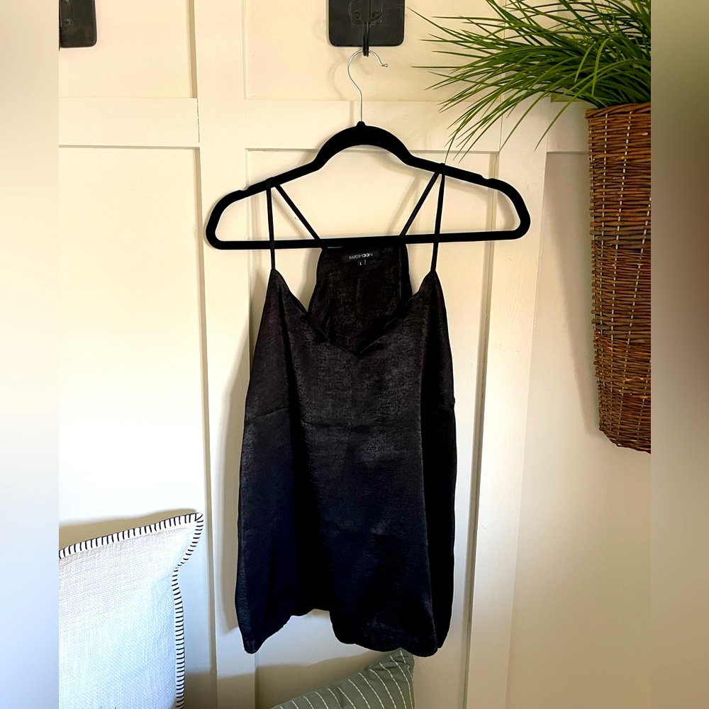 Papermoon Satin stop! Black! Women’s size Large.